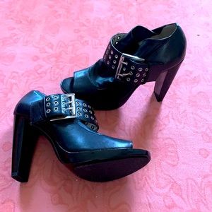 Michael Kors peep toe booties